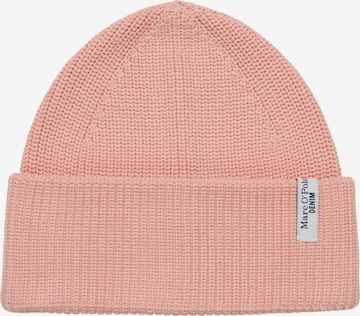 Marc O'Polo DENIM Mütze 'DfC' in Pink: Vorderseite