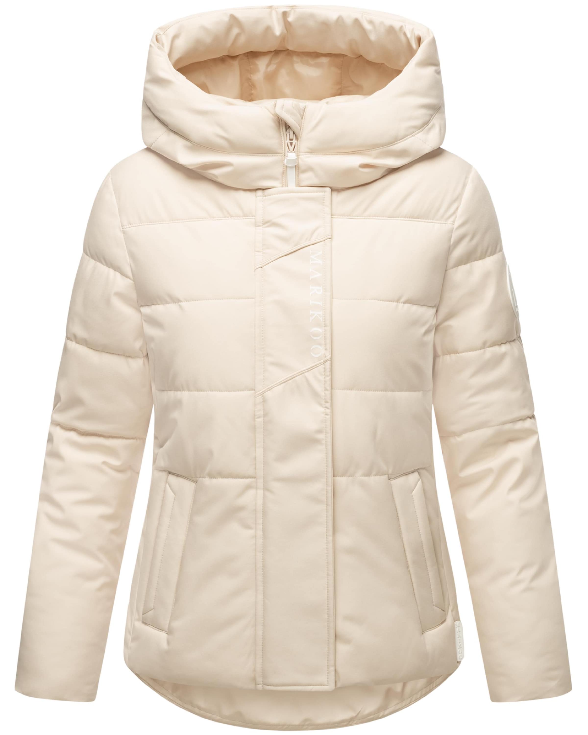 MARIKOO Weatherproof jacket 'Elira 16' in Beige: front