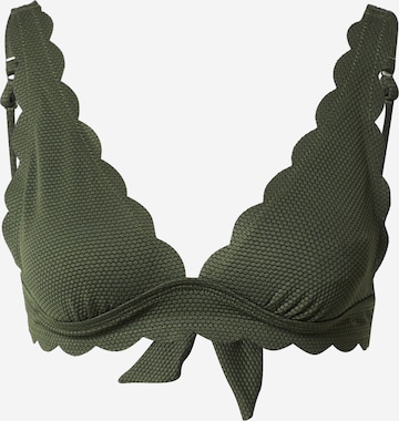 Hunkemöller - Triángulo Top de bikini en verde: frente
