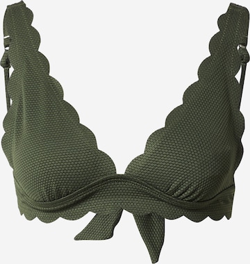 Triunghi Sutien costum de baie de la Hunkemöller pe verde: față