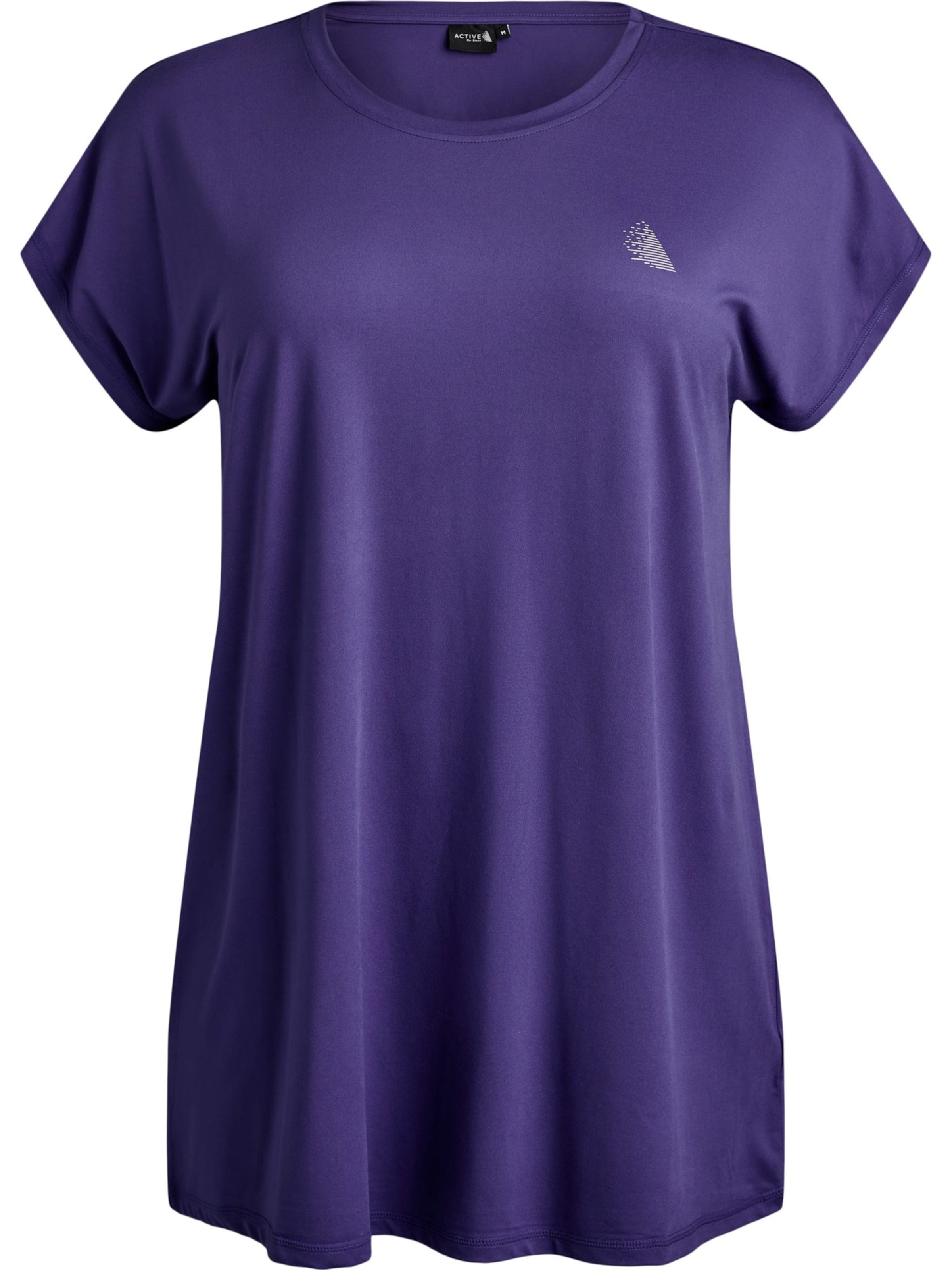 T-shirt 'Abasic' Active by Zizzi en violet : devant