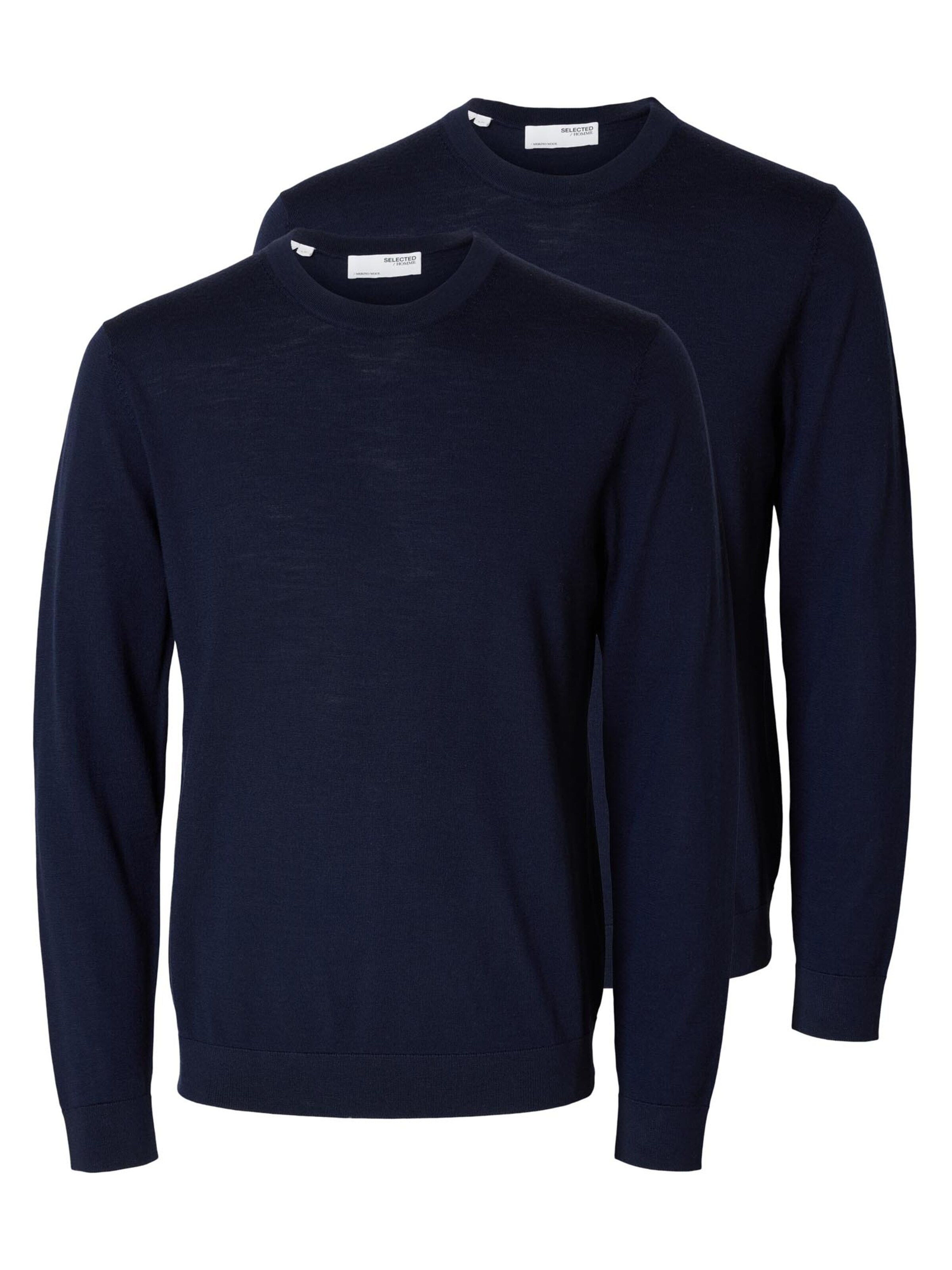 SELECTED Sweater 'Tray' in Blue: front