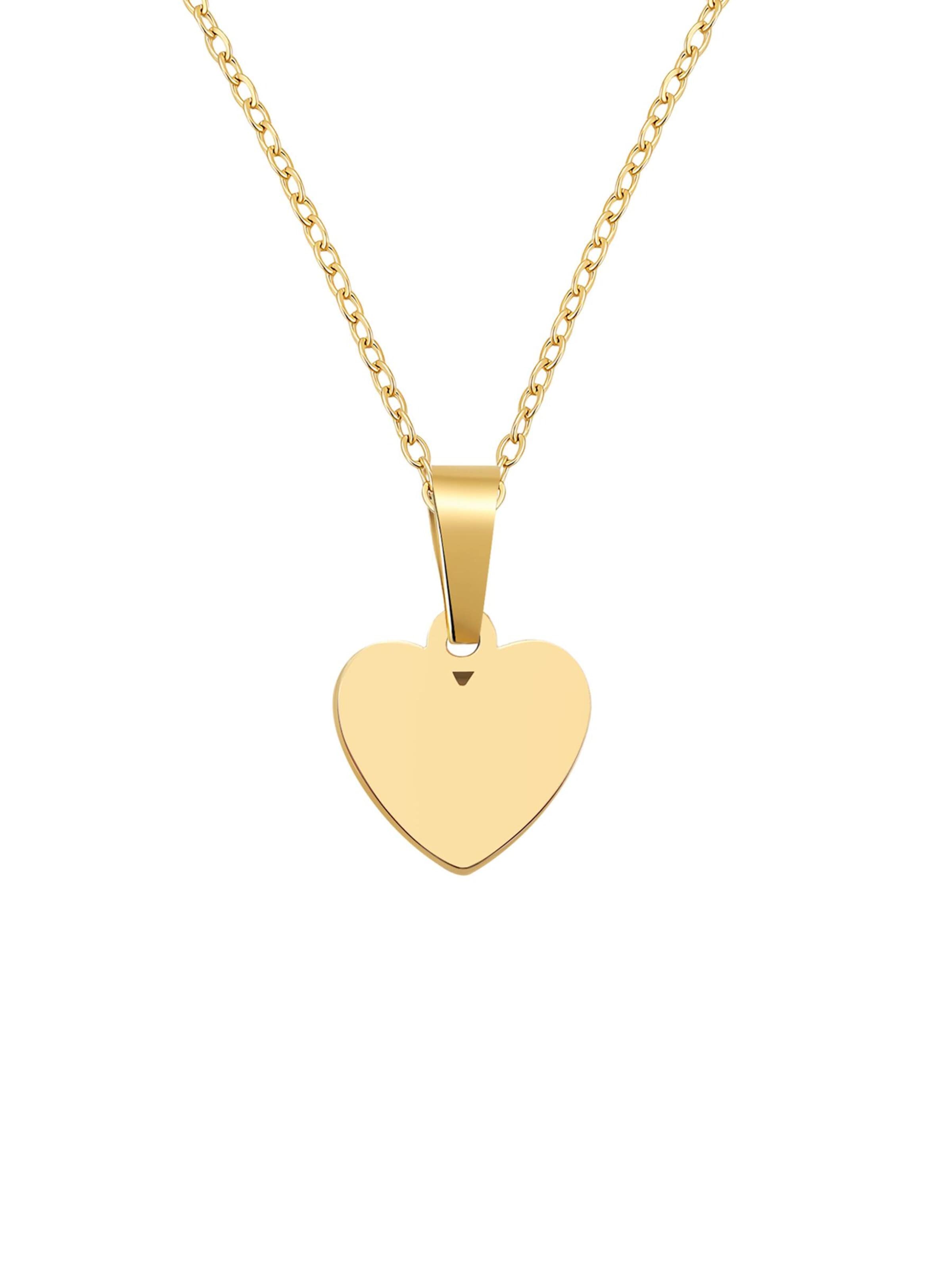 Hey Happiness Ketting 'Minimalist Heart Pendant' in Goud