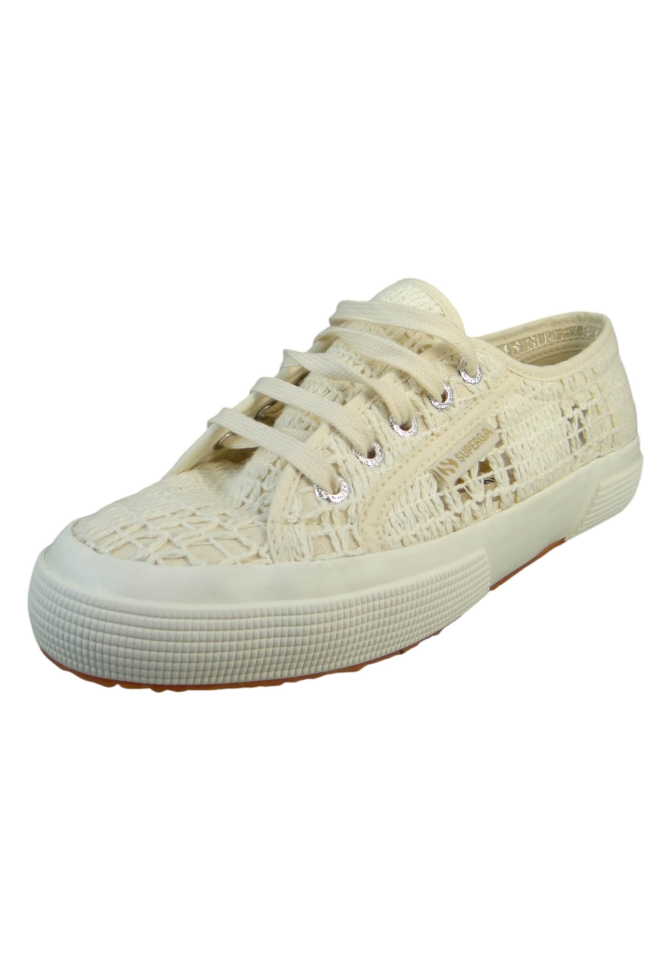 SUPERGA Sneaker '2750 Crochet Macrame' in Beige: Vorderseite
