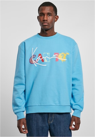 Karl KaniSweater majica - plava boja: prednji dio
