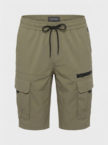 KOROSHI tavaline Klapptaskutega püksid, värv roheline: eest vaates