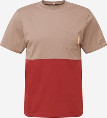 Degree Shirt in Bruin: voorkant