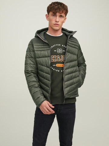 Veste mi-saison 'Hero' JACK & JONES en vert : devant