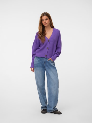 VERO MODA Strickjacke 'VMLEA' in Lila