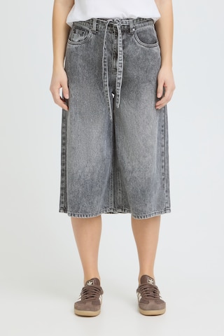 Pulz Loosefit Hose 'PZCRYSTA' in Grau: Vorderseite