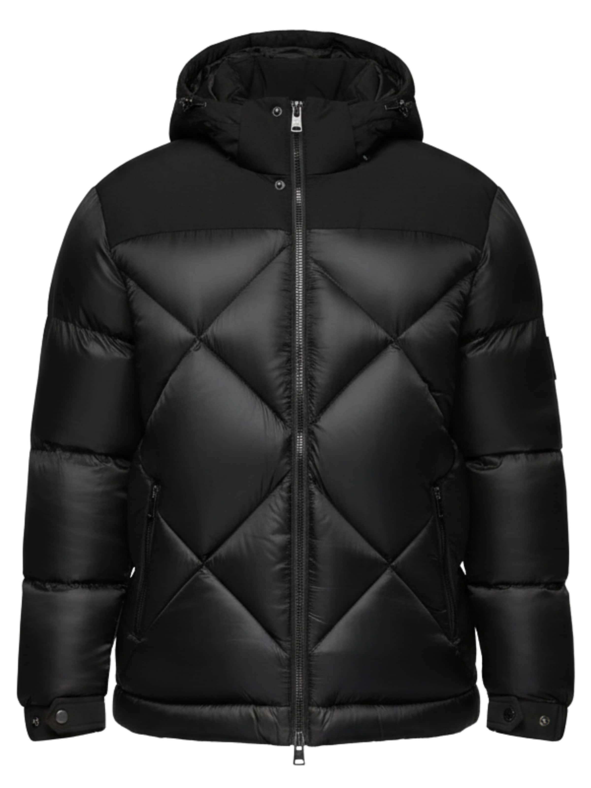 Ombre Winter Jacket 'Eximio' in Black: front