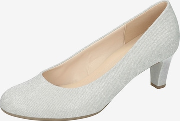 GABOR - Zapatos con plataforma en plata: frente