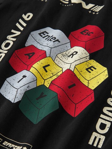 NAME IT - Camiseta 'NKMLOWEN' en negro