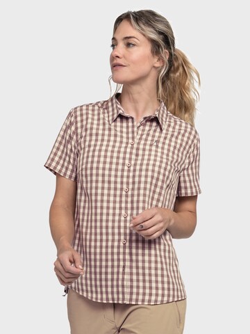 Chemisier fonctionnel ' Hiking CIRC Blouse Style Dalfoss WMS ' Schöffel en violet : devant