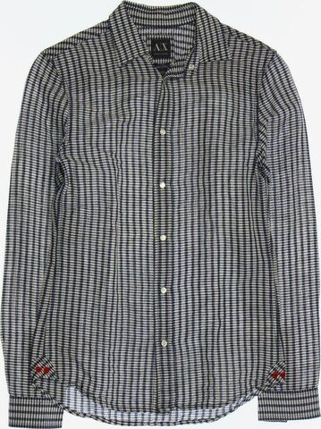 ARMANI EXCHANGE Button Up Shirt in XS in Blue: front