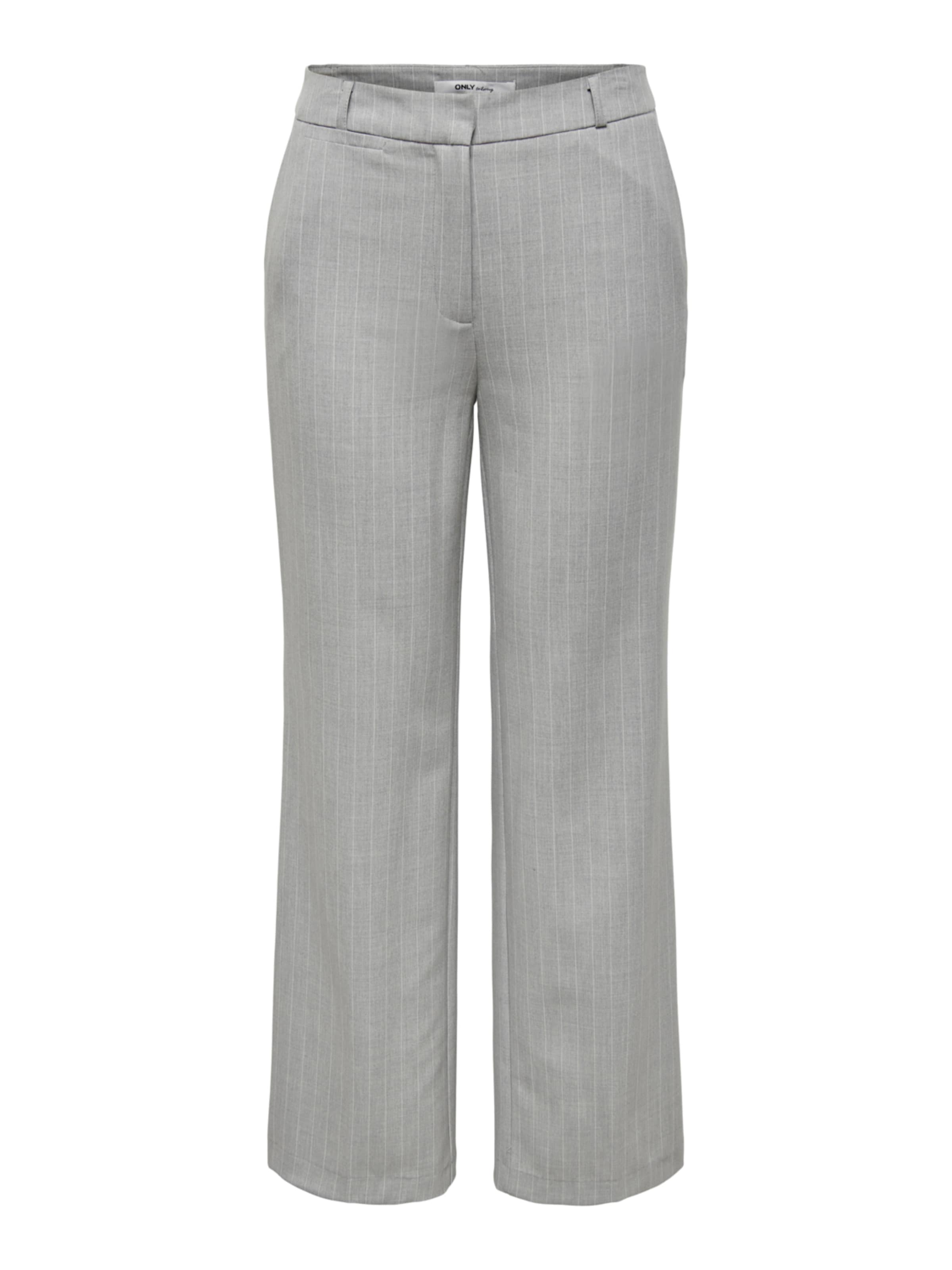 ONLY Wide leg Παντελόνι με τσάκιση 'Brie' σε γκρι: μπροστά