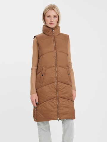 VERO MODA Bodywarmer 'Uppsala' in Bruin: voorkant