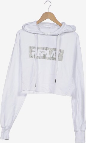 REPLAY Sweatshirt & Zip-Up Hoodie in M in White: front