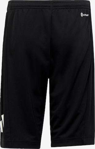 ADIDAS SPORTSWEAR Regular Workout Pants 'Train Essentials Aeroready Logo -Fit' in Black
