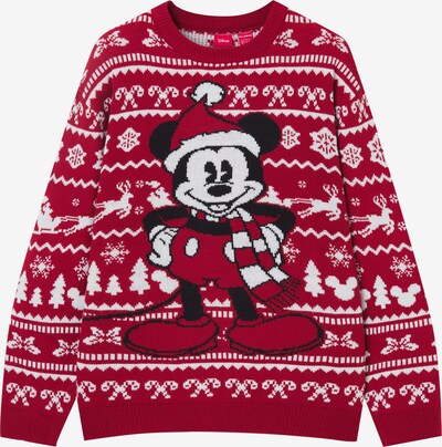 Pull&Bear Sweter w kolorze czerwony / czarny / białym, Podgląd produktu