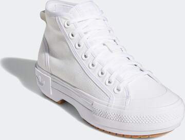 Baskets hautes 'Nizza Trek' ADIDAS ORIGINALS en blanc