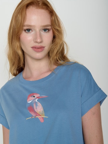 Maglietta 'Bird Look' di GREENBOMB in blu