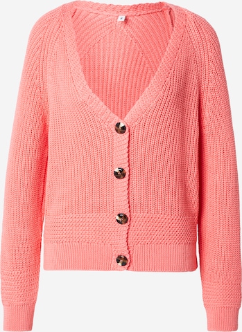 ONLY Плетена жилетка 'ONLBETINA' в червено: отпред