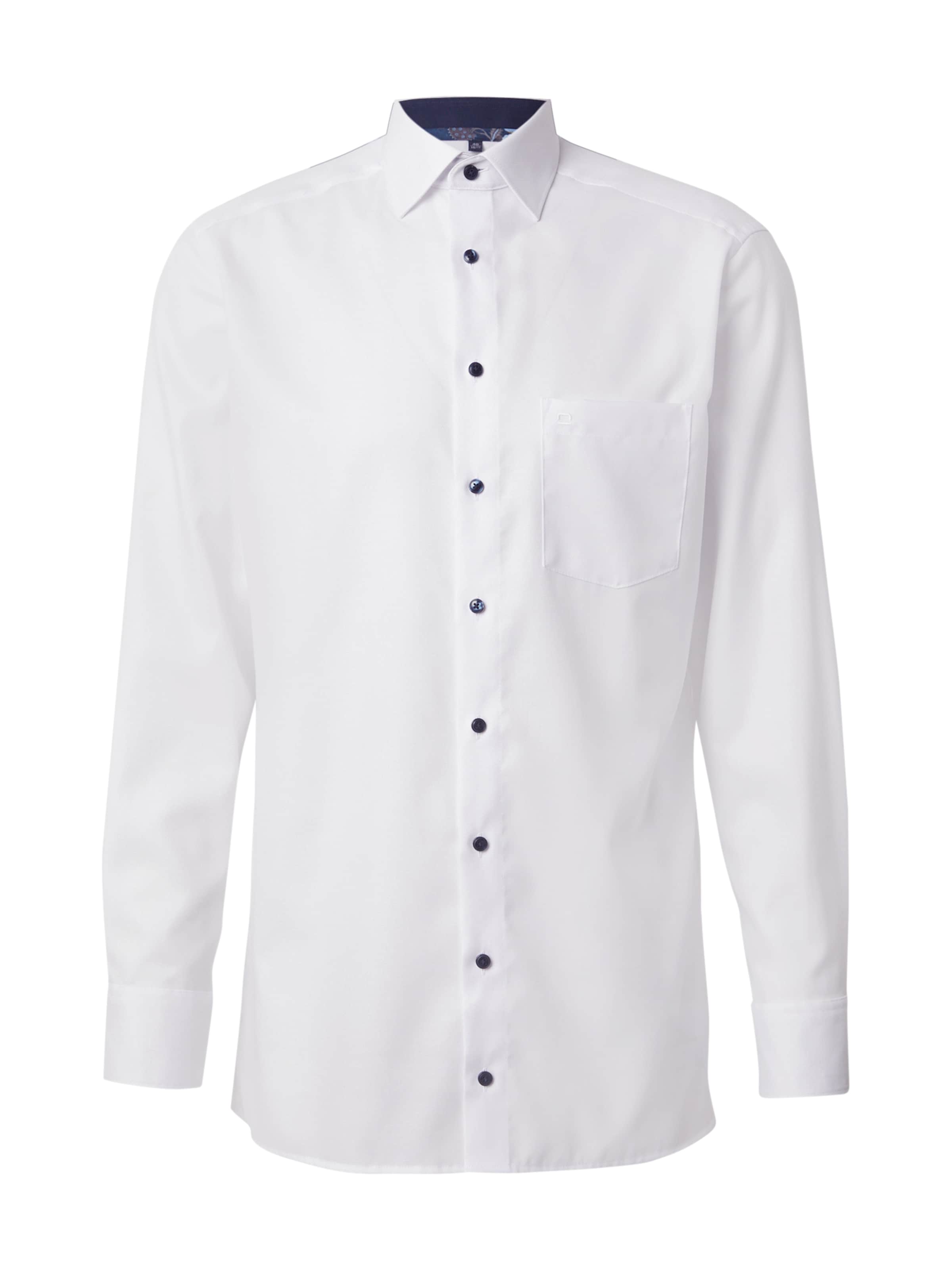 OLYMP Regular fit Πουκάμισο σε λευκό: μπροστά