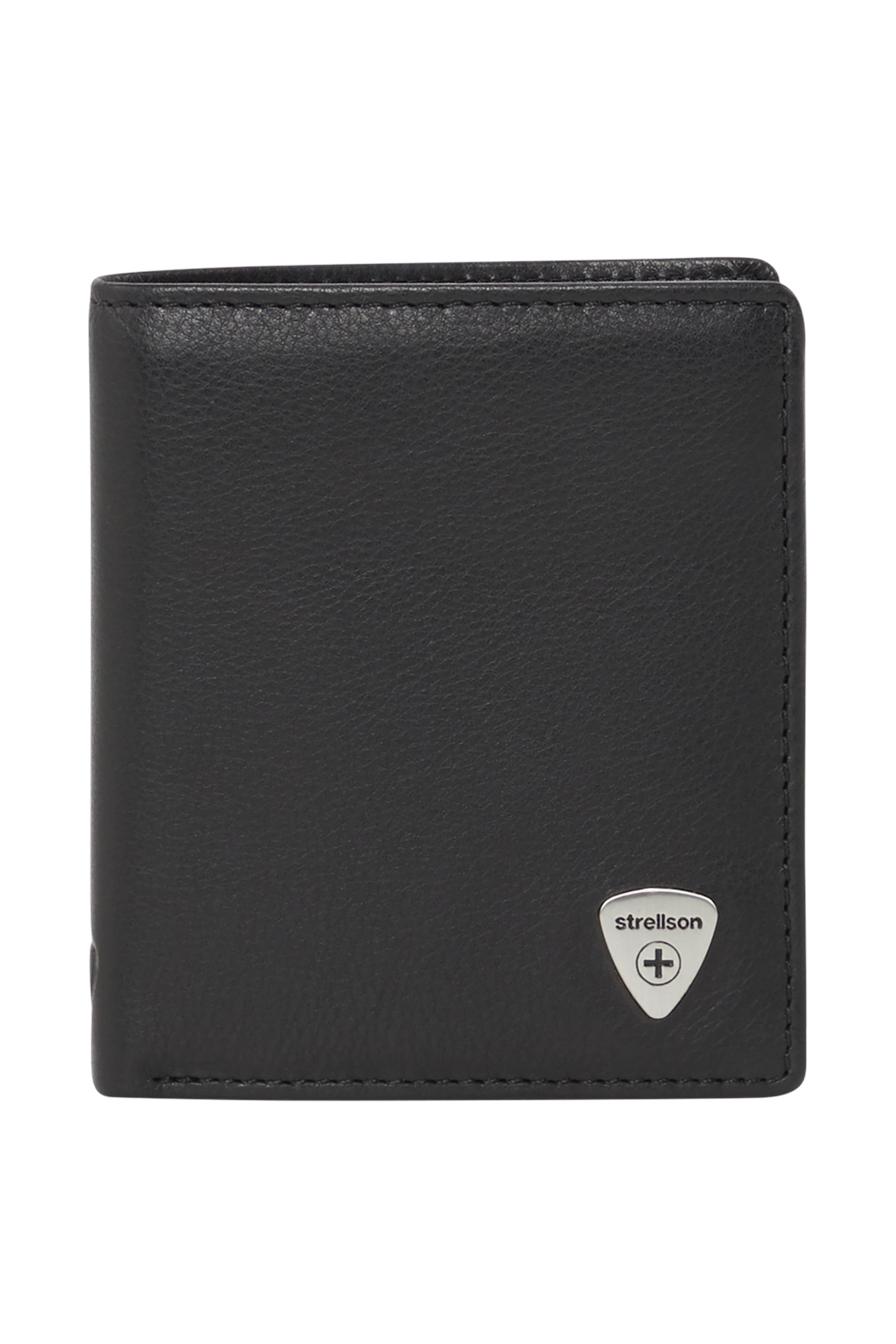 STRELLSON Portemonnaie 'Harrison Reno' in Schwarz: Vorderseite