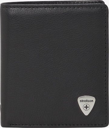 STRELLSON Portemonnee 'Harrison Reno' in Zwart: voorkant