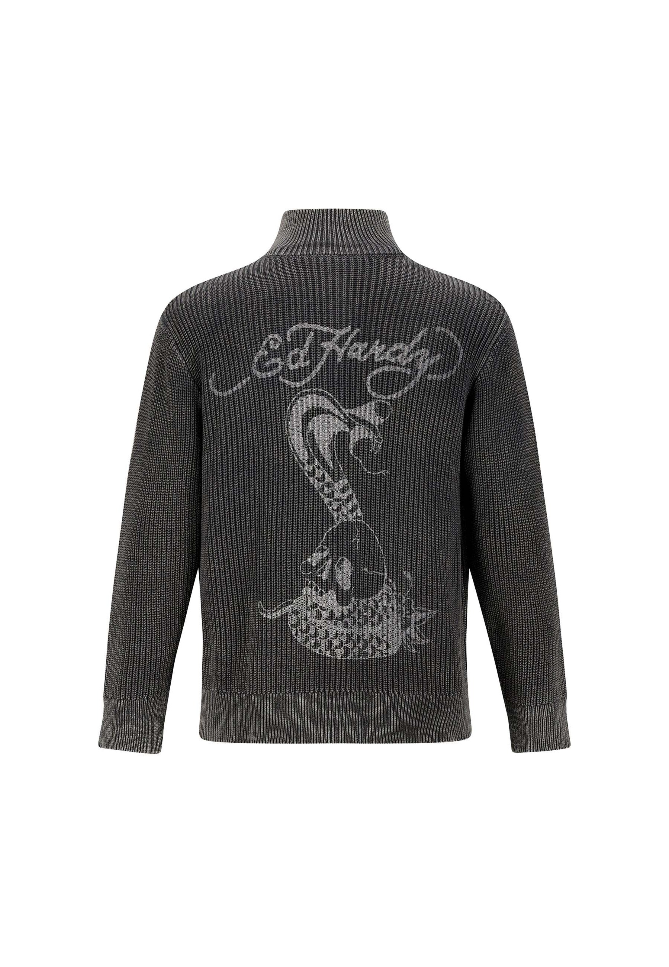Ed Hardy Kardigan – šedá