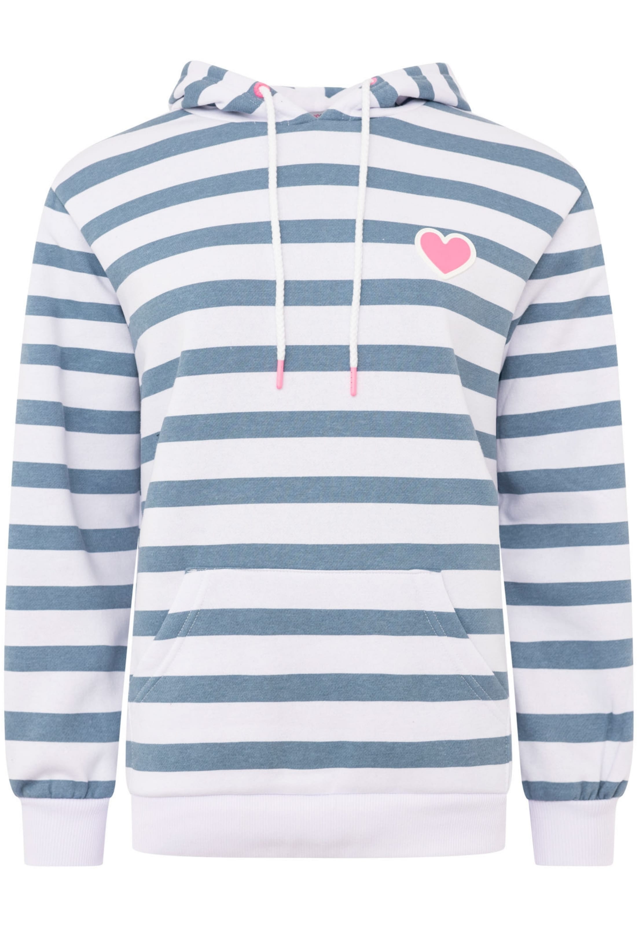 Sweat-shirt Zwillingsherz en bleu : devant