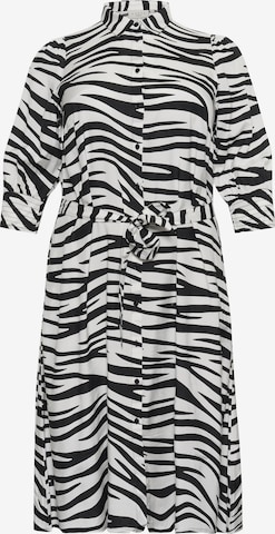 KAFFE CURVE Kjole 'Emina Olga' i sort: forside