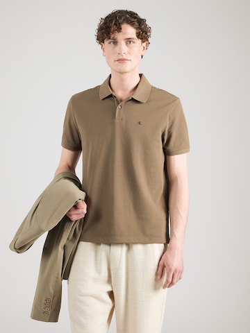 Calvin Klein Jeans Футболка в Зеленый: спереди