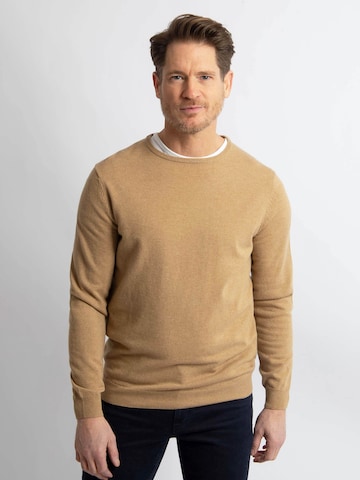 Steppin' out Trui in Beige: voorkant