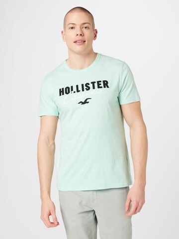 HOLLISTER Tričko – zelená: přední strana