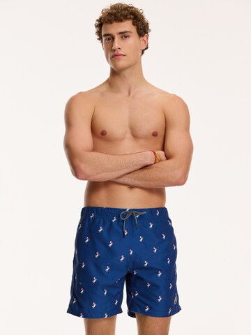 Shorts de bain 'PELICAN' Shiwi en bleu : devant
