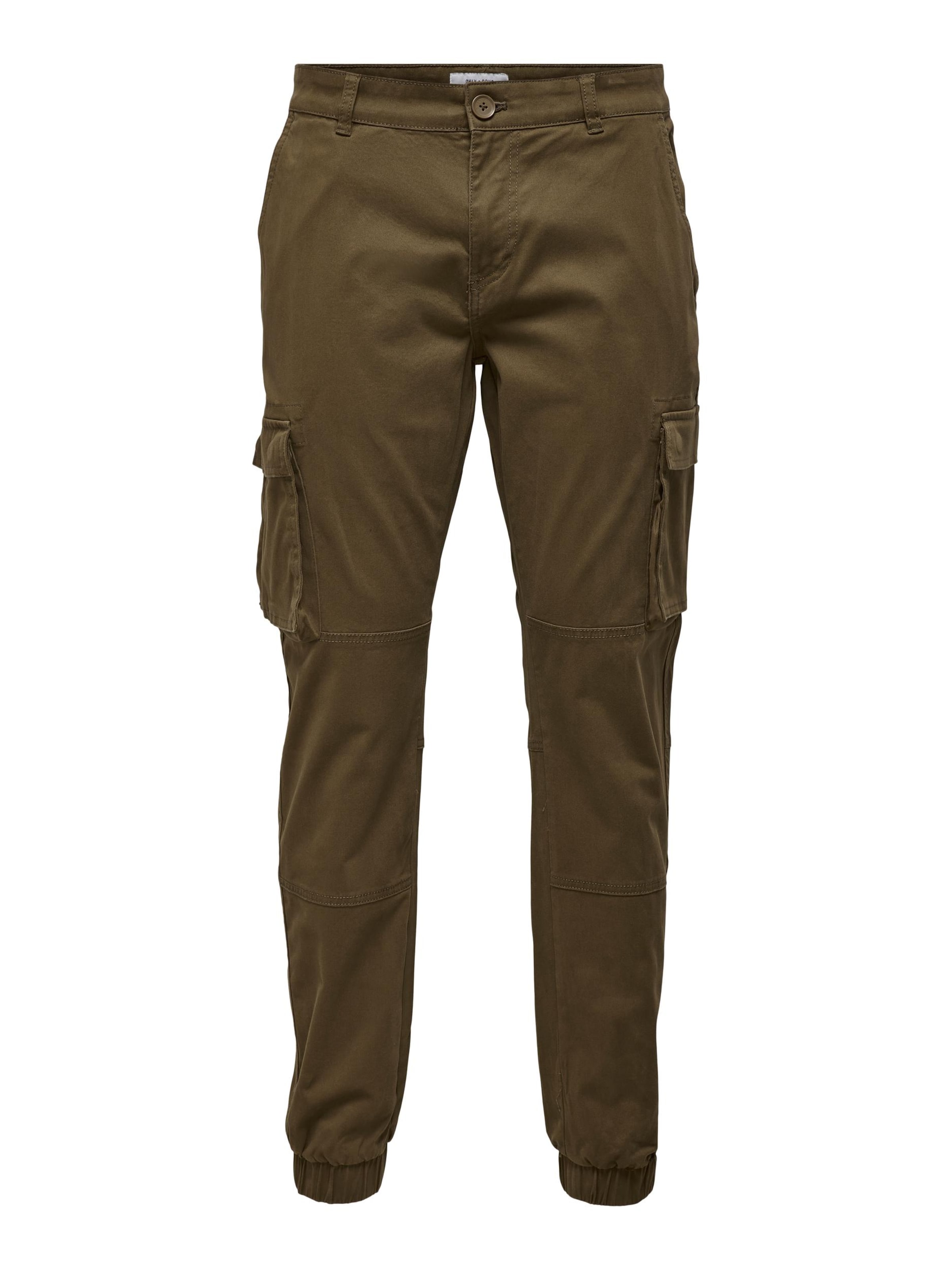 Only & Sons Cargobukser 'Cam Stage' i brun: forside