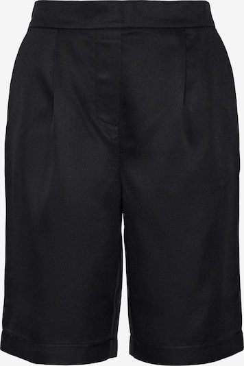 PIECES Plissert bukse 'TALLY' i svart, Produktvisning