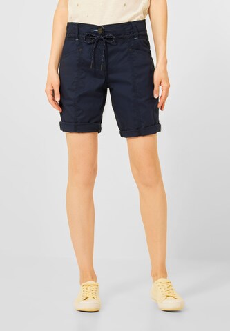 CECIL Regular Pants in Blue: front