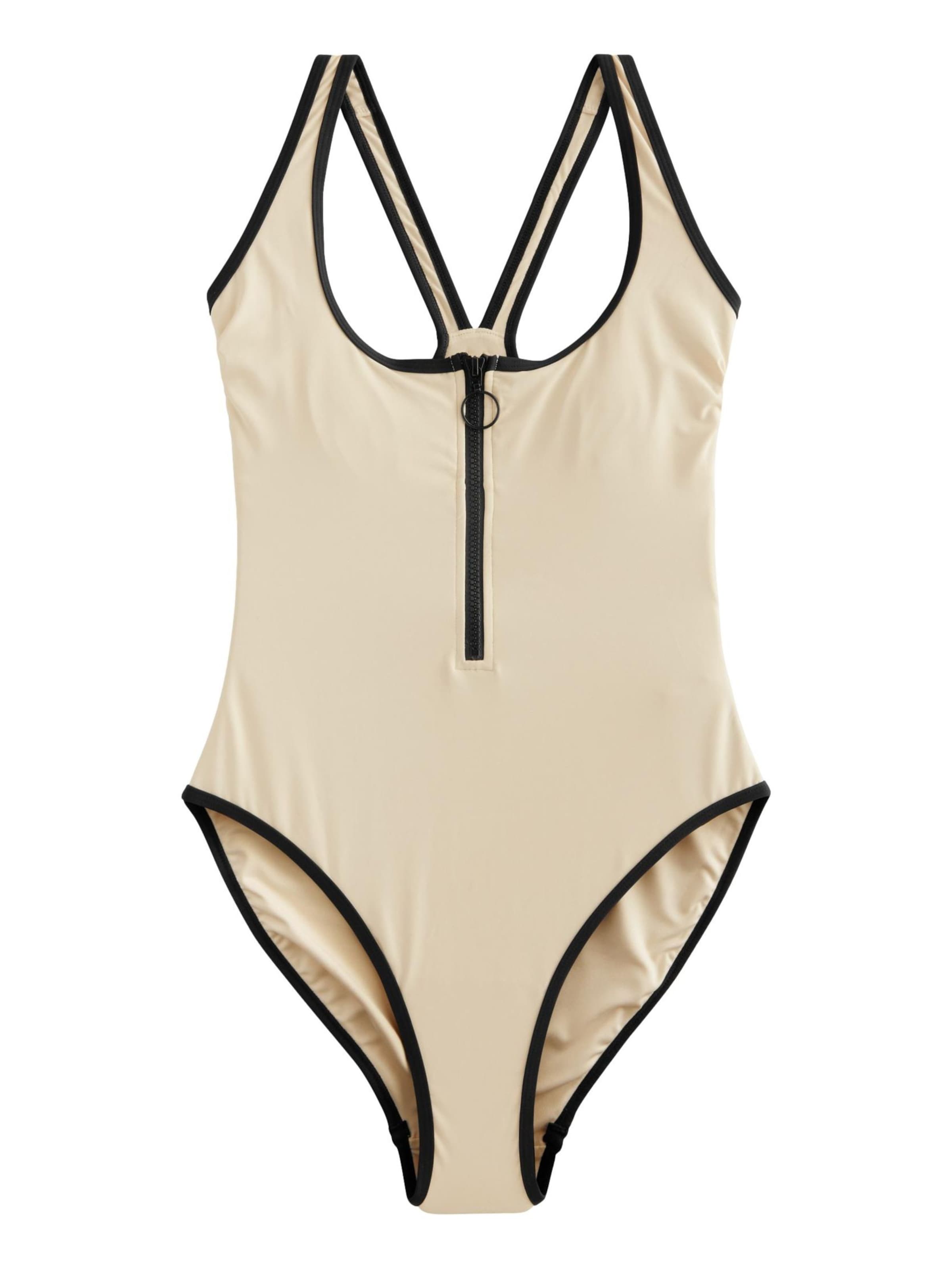 Next Бюстие Бански костюм в бежово: отпред