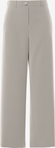 Wide Leg Pantalon 'PCKamil' PIECES en gris : devant