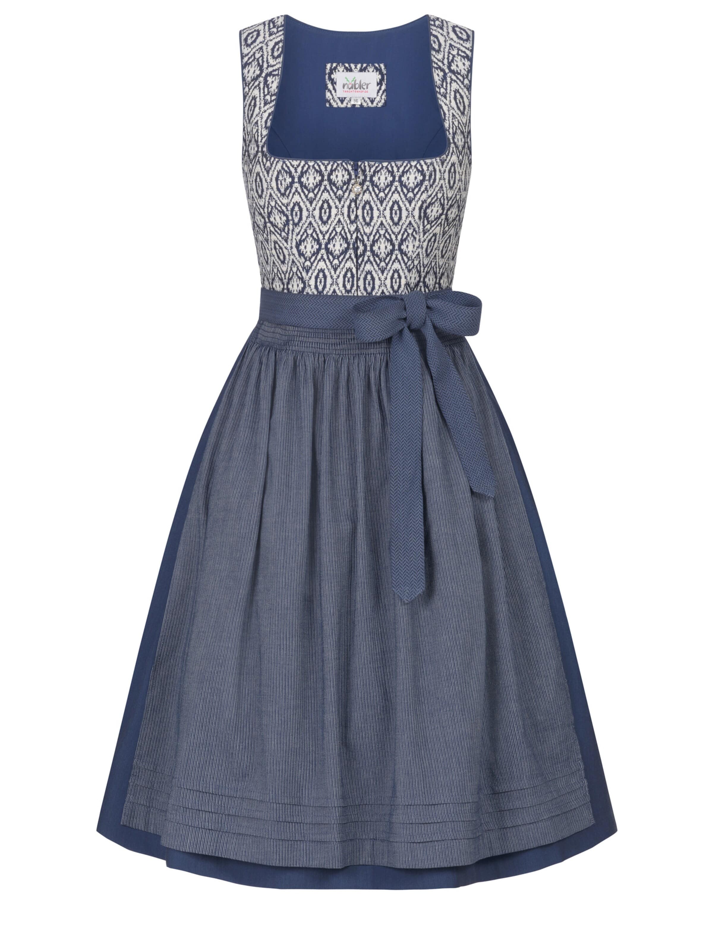 Trachtenhof Nübler Dirndl 'Dirndl midi Gudrun'‌‌‌‌‌‌ in Blau: Vorderseite
