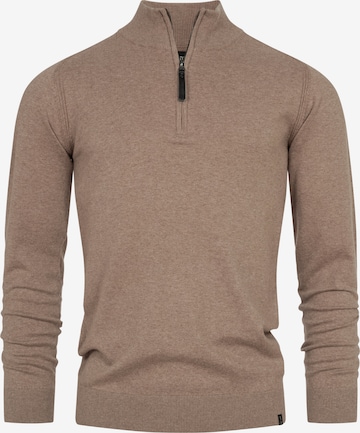 INDICODE JEANS Pullover ' Gore ' in Beige: predná strana