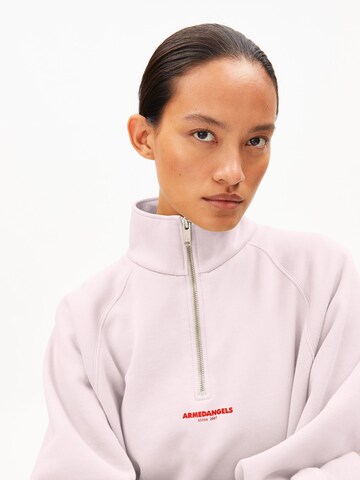 ARMEDANGELS Sweatshirt GMT DYE TROYER in Pink