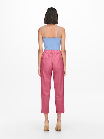 JDY Regular Pants 'ZIZZY' in Pink