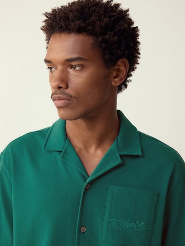 Coupe regular Chemise 'The Rolling Stones' Next en vert