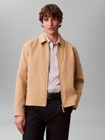 Veste mi-saison Calvin Klein en beige : devant