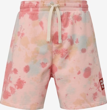 QS Loose fit Pants in Pink: front