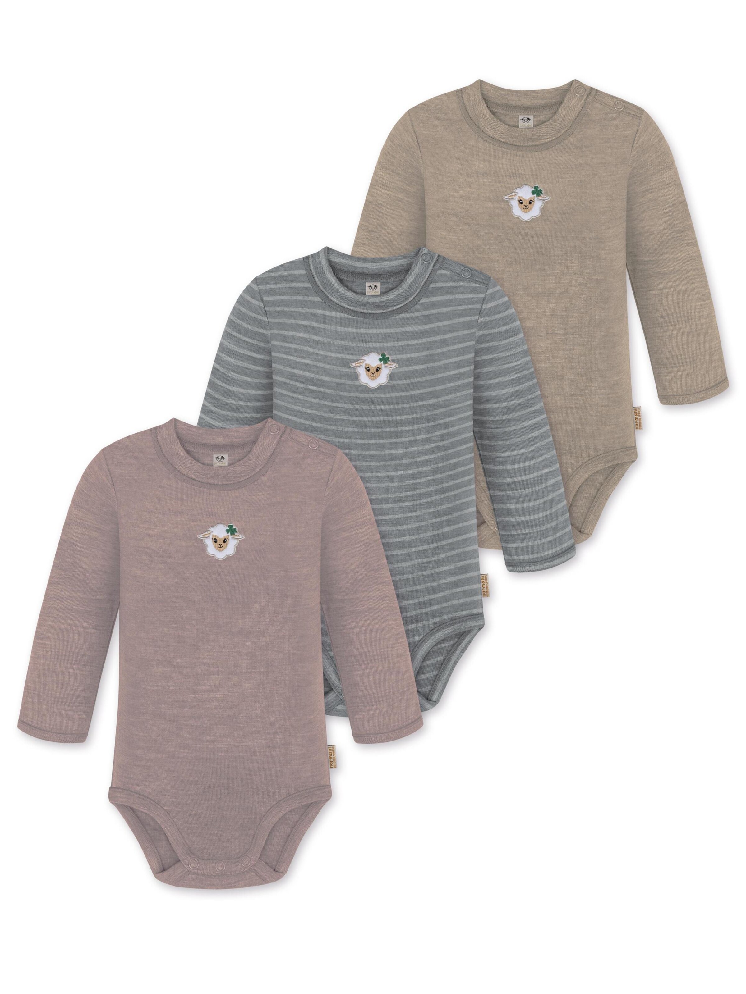 Barboteuse / body 'Tuai' normani en mélange de couleurs : devant